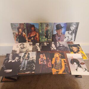14 Movie/Music Celebrity Vintage Postcards
